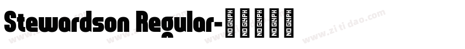 Stewardson Regular字体转换